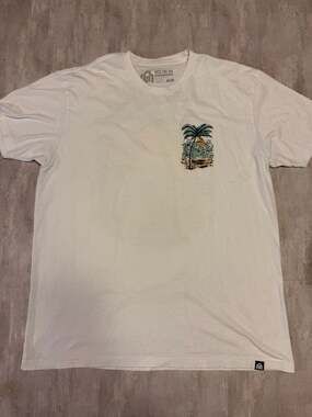 INTO THE AM Palm Tree Sunset Graphic T-Shirt White Size XL